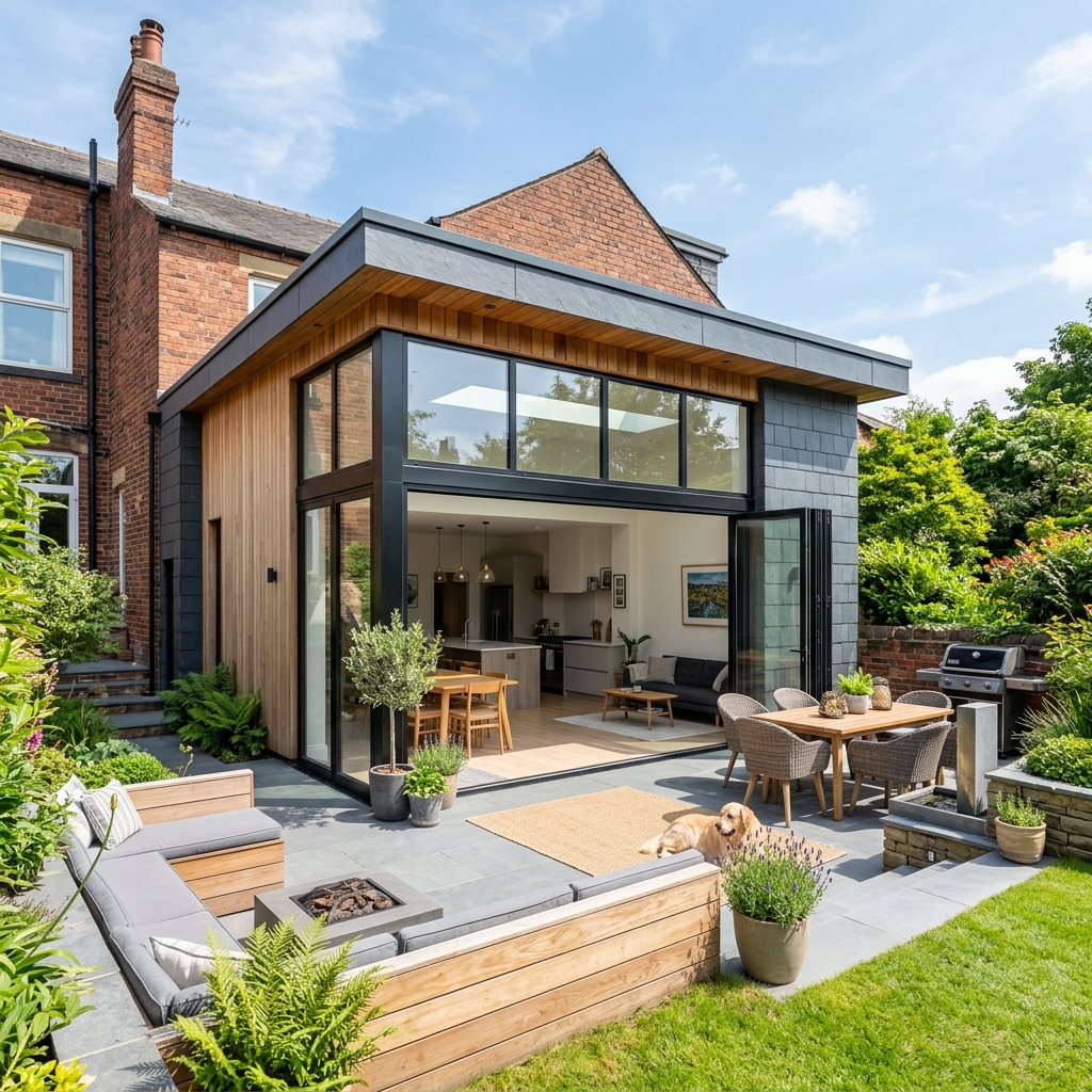 Luxury home extension in Leeds by Heritage Construction